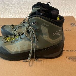 Arc'teryx Olive and Black Hiking Boots